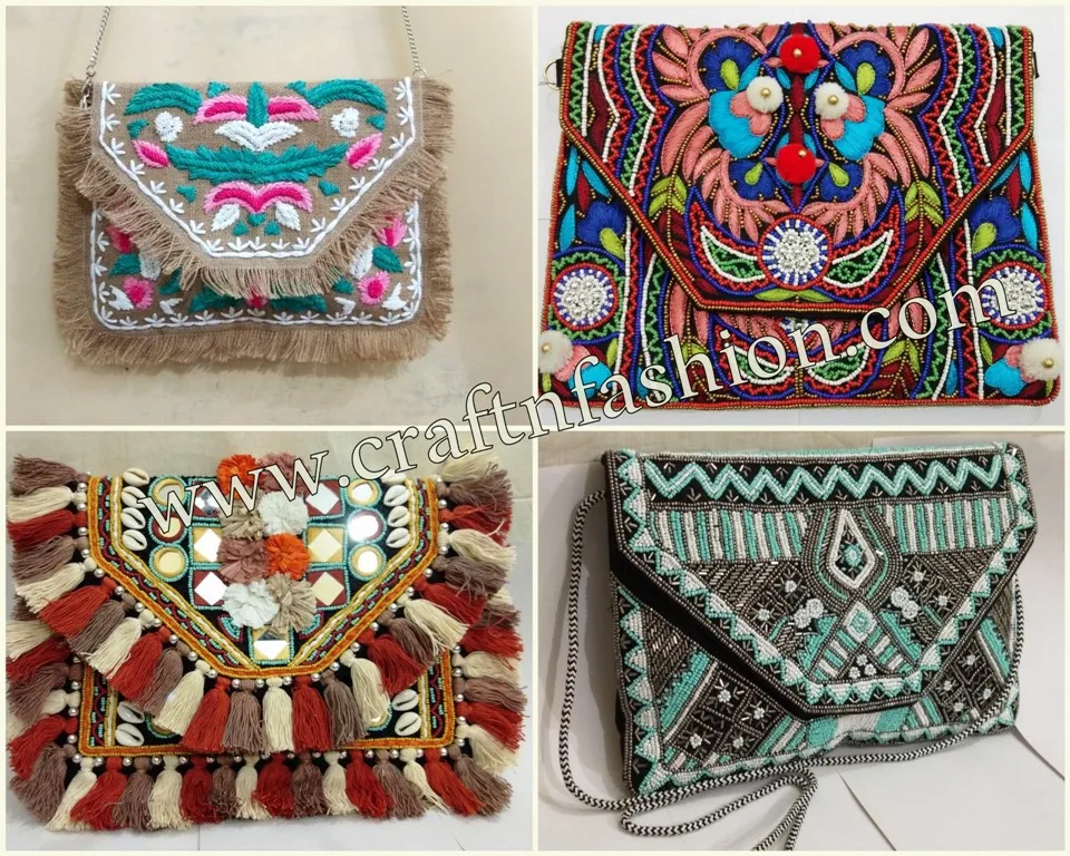 Wholesale Yongze Bohemian Indian ethnic Beaded bag charms pendant