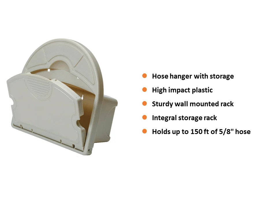 Coiled Garden Hose Holder Durable Heavy Pattern Hose Hanger With Abs