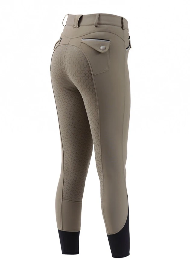 Premium Softshell Horse Riding Breeches With Contrast Piping & Full Seat Silicone (customizable