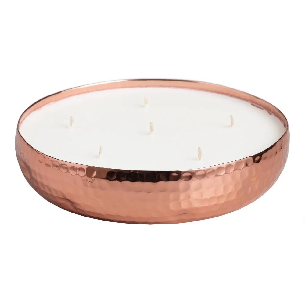 Metal Tin Empty Copper Hammered Candle Containers - Buy Metal Tin Empty ...
