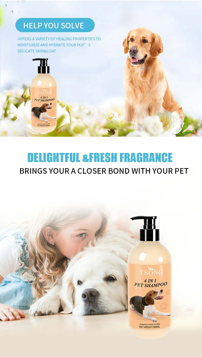 Wholesale 500ml Gallon Eco Friendly Natural Pet Dog Shampoo Private