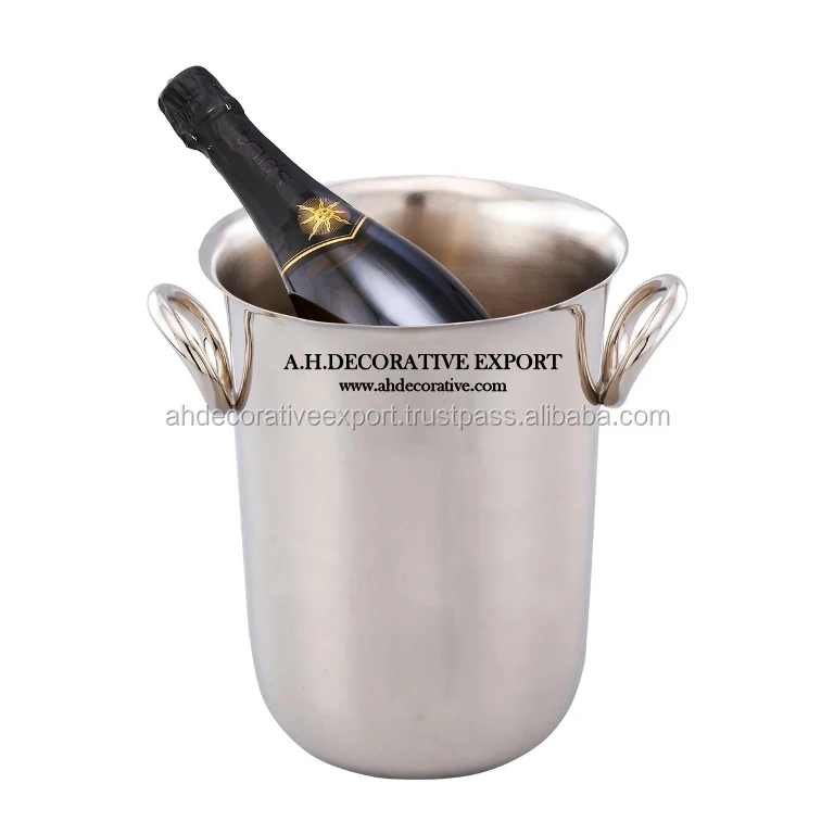 Source Antique Gold Wine Cooler With Handle Large Champagne Ice Bucket and  Wine Tubs For Bar and Restaurant Supply in Wholesale Price on m.