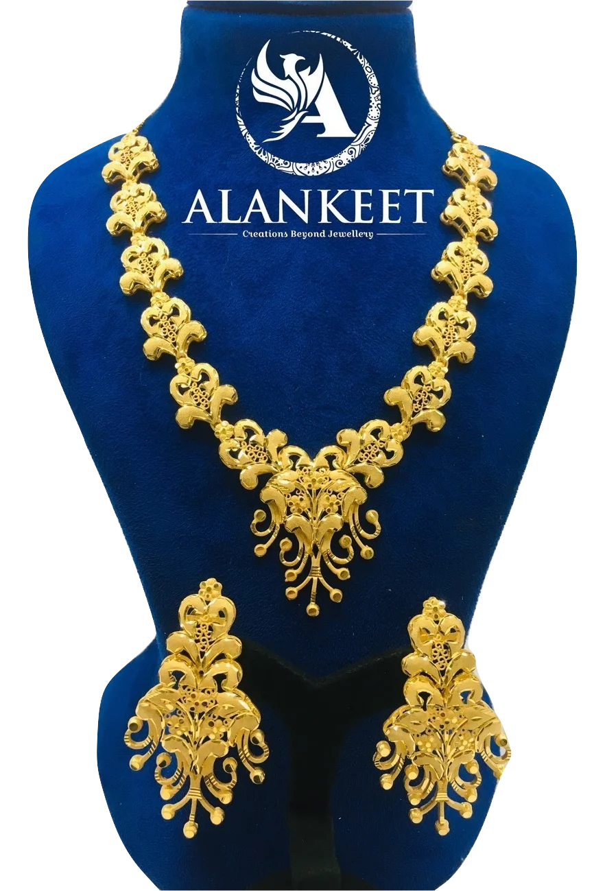 Indian Gold Plated Jewelry Necklace Set - Buy Jewellery,Fashion