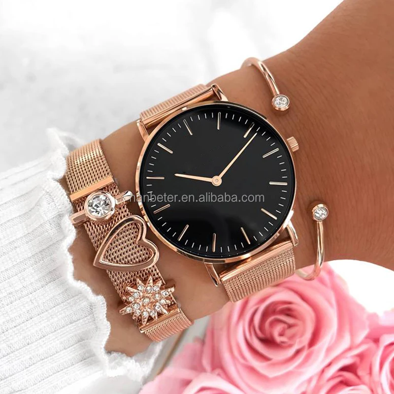 Ladies Wrist Japan Movt Women Watches Rose Gold Ladies Fashion Watch