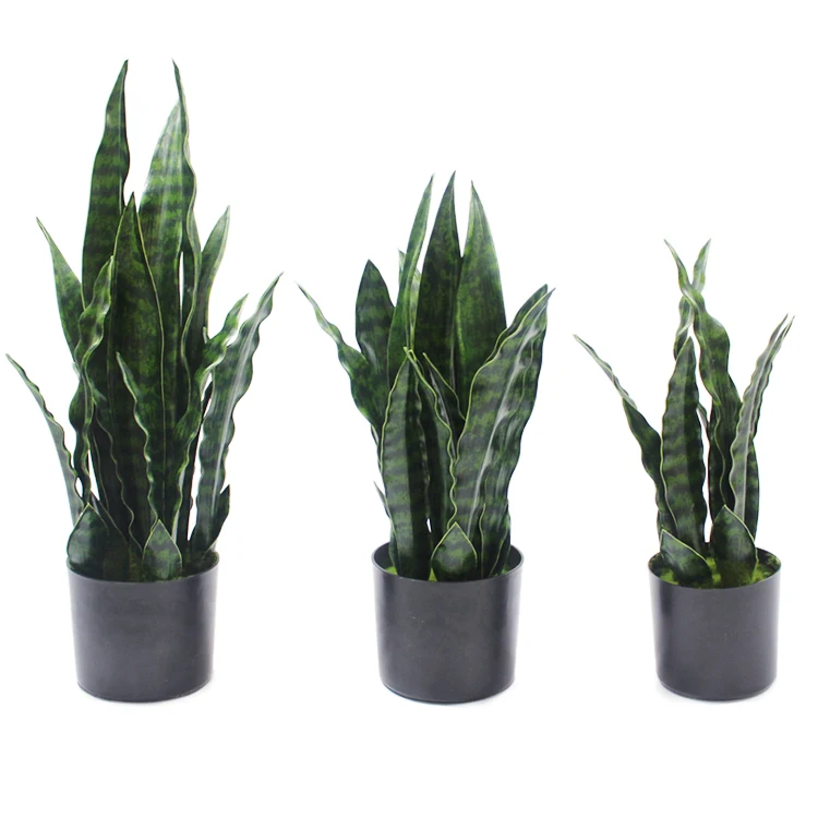 faux plastic Snake plant Artificial Snake plants for decoration potted