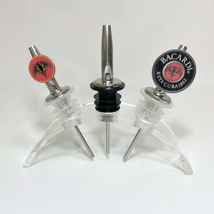 Stainless Steel Liquor Spirit Pourer Free Flow Wine Bottle Pour Spout