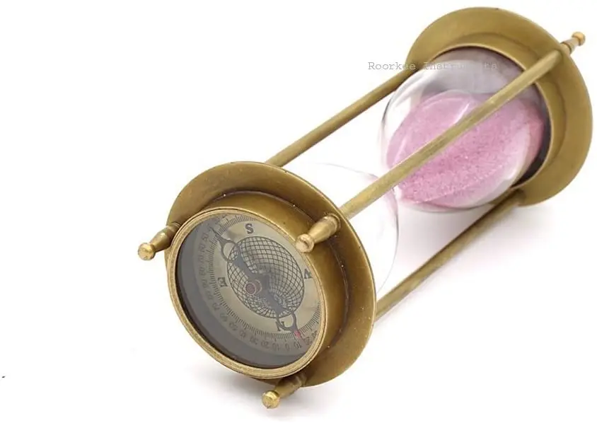 Steampunk Brass Sand Timer Hourglass Sand Clock Office Desk/computer ...