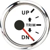 52mm marine yacht boat right side White face red led trim meter gauge