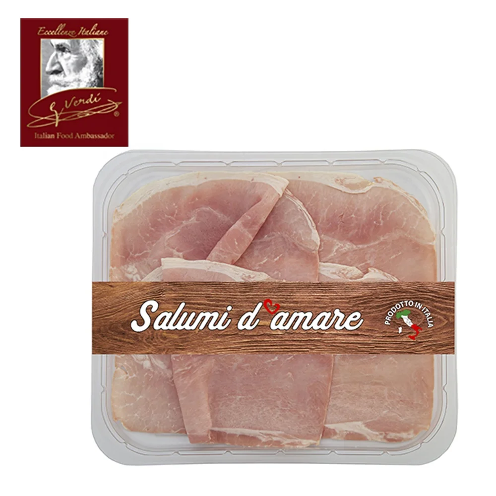 100 g sliced cooked ham prosciutto cotto gluten free and lactose