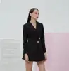 Modern Lady Garment Black Classic Style Mini Blazer Summer Dresses Women Casual