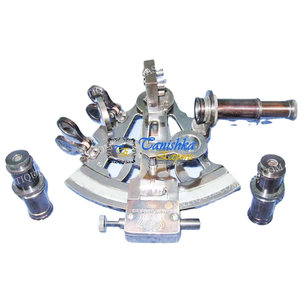 Brass Kelvin & Hughes London 1917 Sextant Nautical Antique Design Maritime Major Sextant Metal