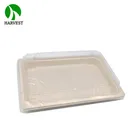 Disposable Biodegradable Supermarket Display Meat Sushi Paper Tray