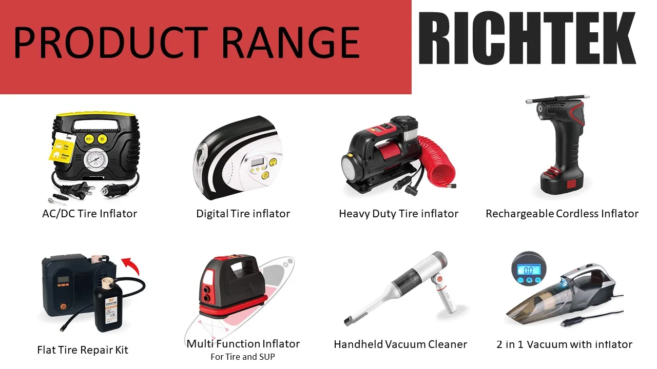 12v Air Compressor Car Tyre Inflator Pumping Air Pump Portable Air