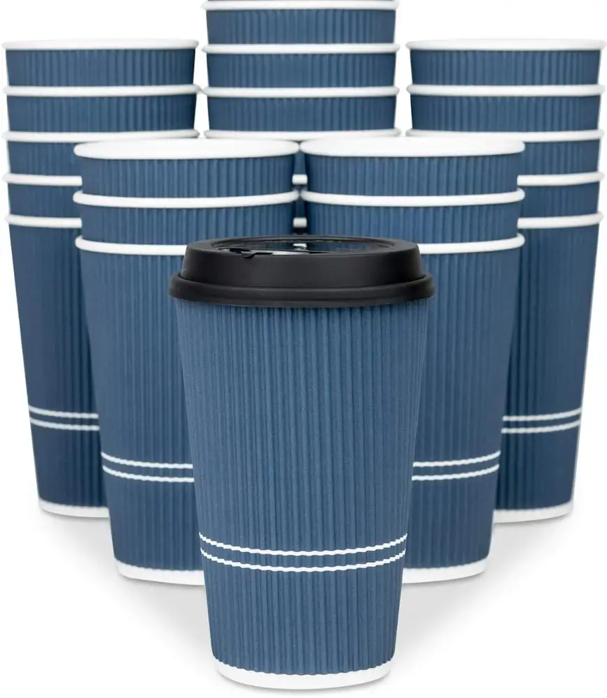 Disposable 12 Oz Coffee Cups 100 Pack 12 Oz Coffee Cups Paper Coffee