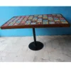 New Ceramic Tile Fitted Indian Solid Wooden Hotel Furniture By ND Art Export Jodhpur Ceramic Tile Fitted Wood Metal Dining Table