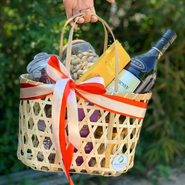 Gift Basket High Quality Eco Friendly Cheap Holiday Ramadan Box Wine