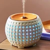 Amazon Hot-selling LED ceramic aromatherapy essential oil ultrasonic bluetooth music diffuser with 7color