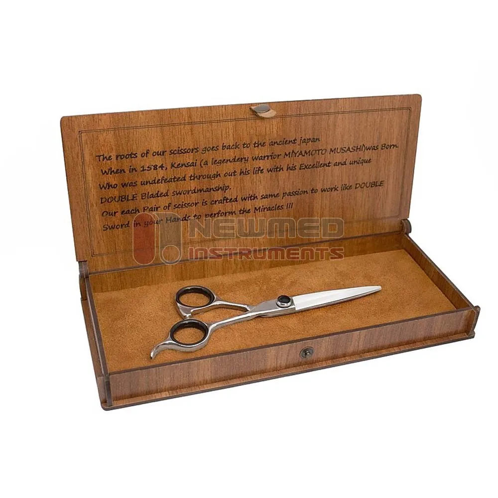 Barber Scissors Wooden Box,Hairdressing And Hair Salon Instruments