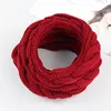 Women knitted scarf winter crochet long snood tube scarf shawl ladies neck warmer