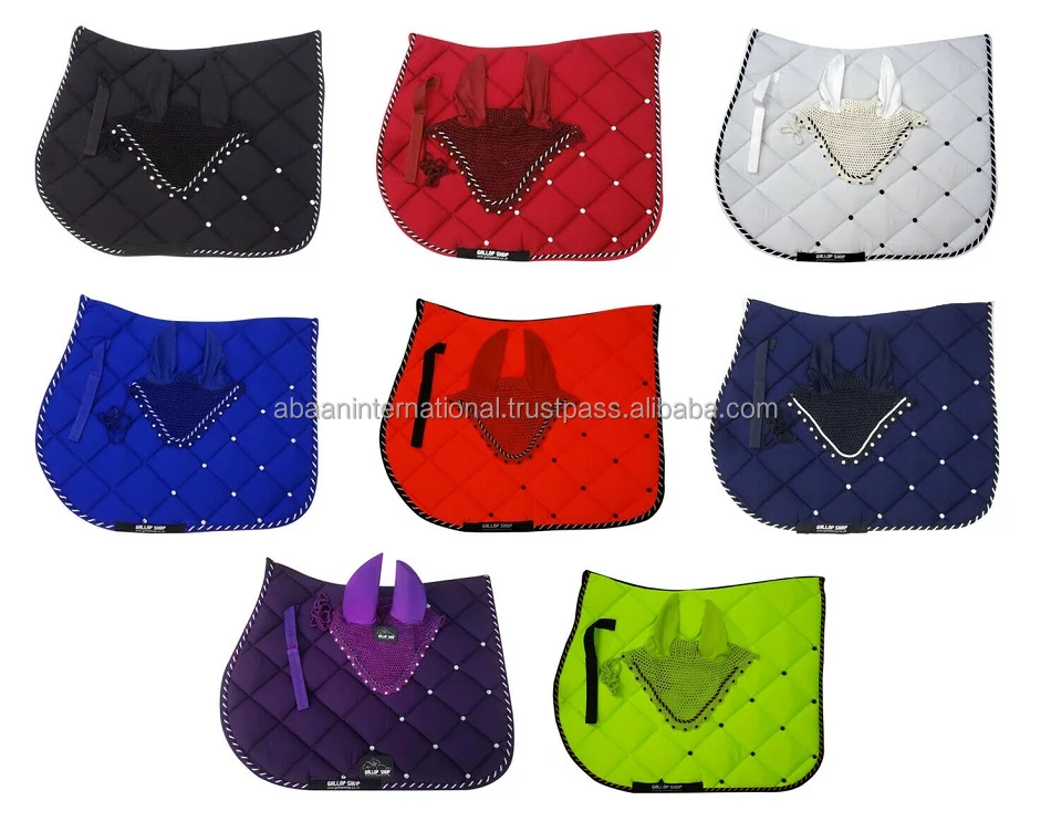 High Quality Horse Equipment Saddle Pad Heavy Duty Quilting Poly Cotton
