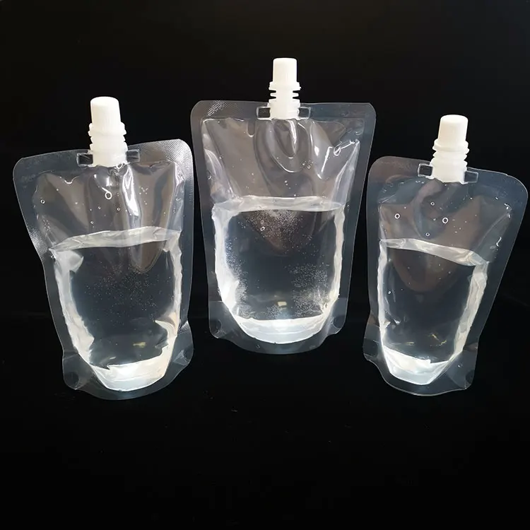 Doypack Stand Up Drink Spout Pouches Bag 100ml 500ml Clear With Spout ...