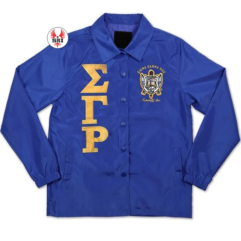 Sigma Gamma Rho Sorority Embroidery Women Coaches Jacket Sgrho Sorority Embroidered Ladies 4432