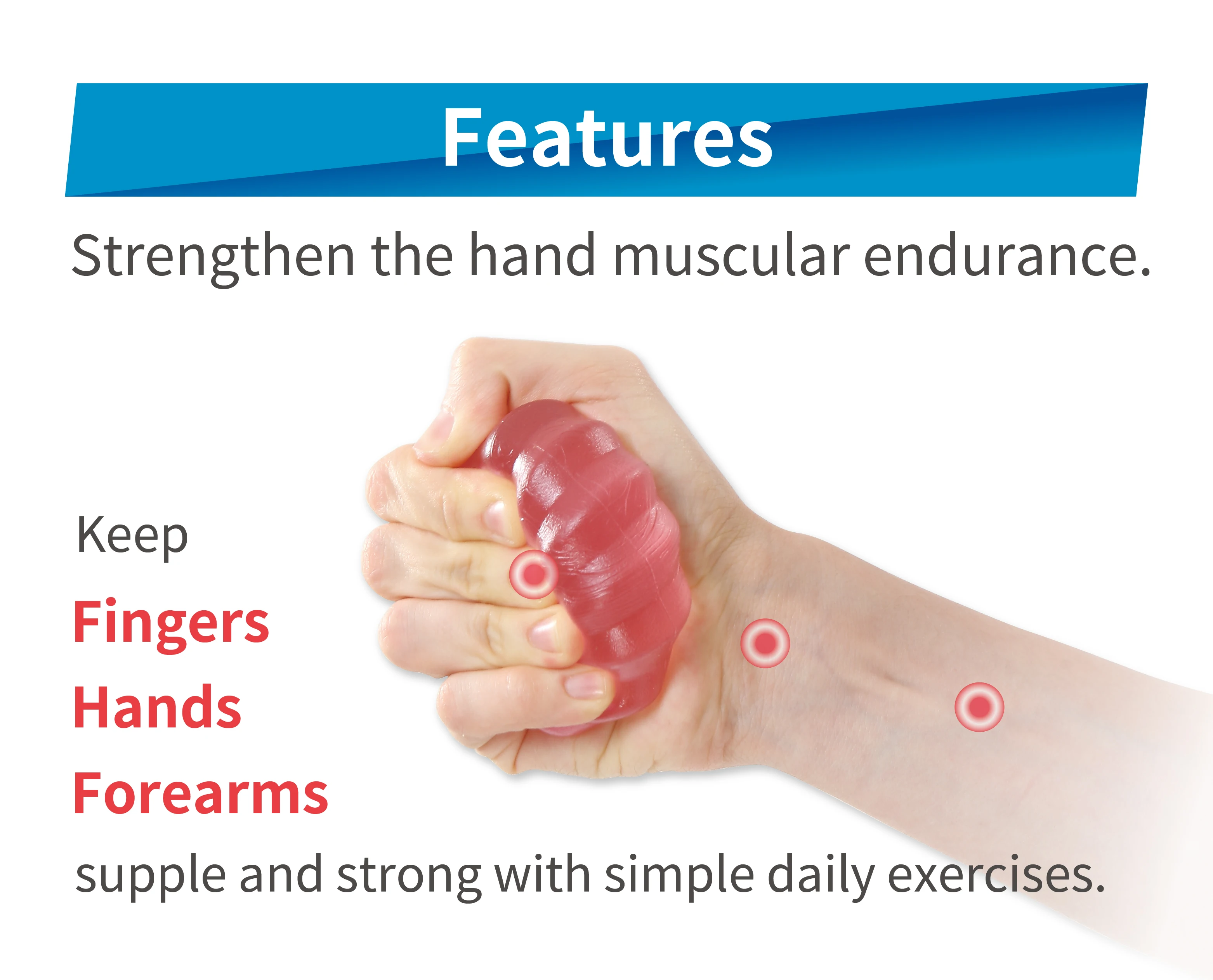 Fidget Toys Therapy Exercise Hand Grip Ball For Health Care