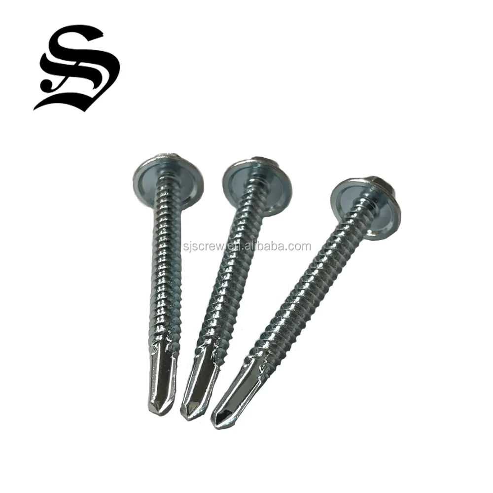 
Self drilling screw m6 flange zinc plated 
