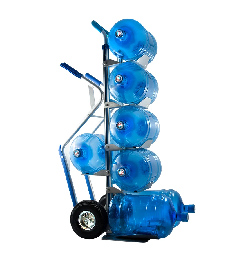 Bottle Hand Trolley For 5 Gallon Bottles Capacity 7 Bottles Pneumatic