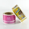 Custom printed self adhesive vinyl die cut frozen food label