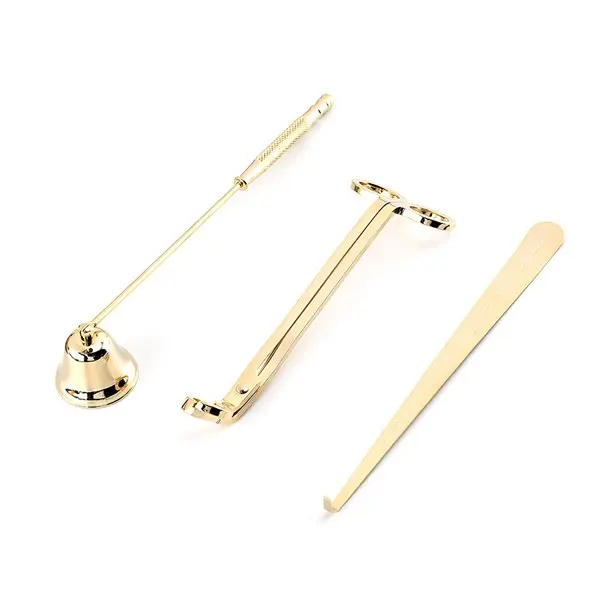 Indoor Finishing Design Candle Snuffers Set With Scissor Decorative