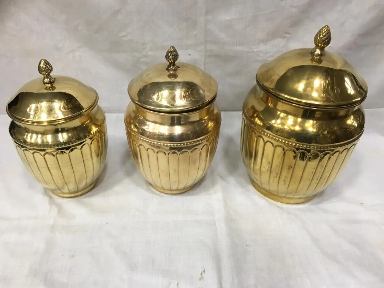 Brass And Copper Pickle Serving Jar With Lid And Tray Buy Spice Jar
