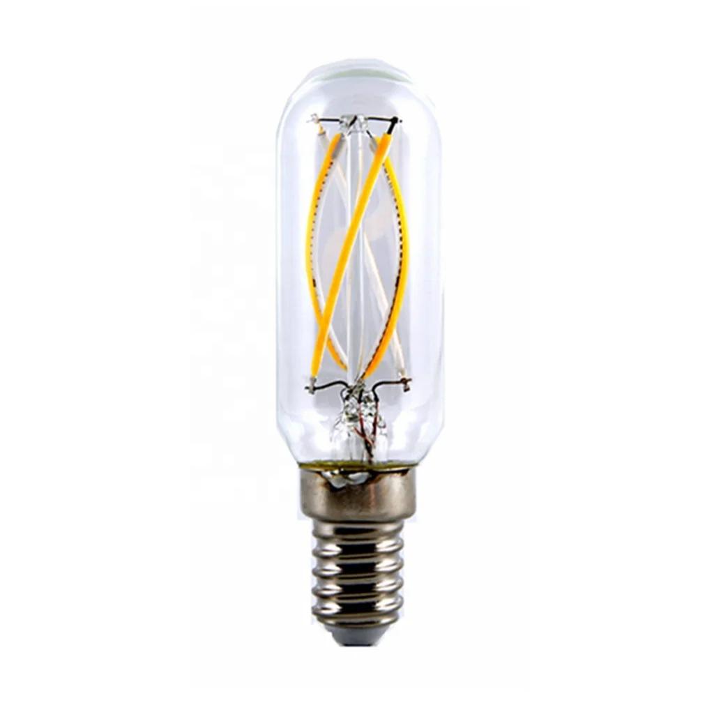Tubular LED filament light bulb T25 TU25 small decorative filament led bulb lamp 4W 500LM E12 E14 base