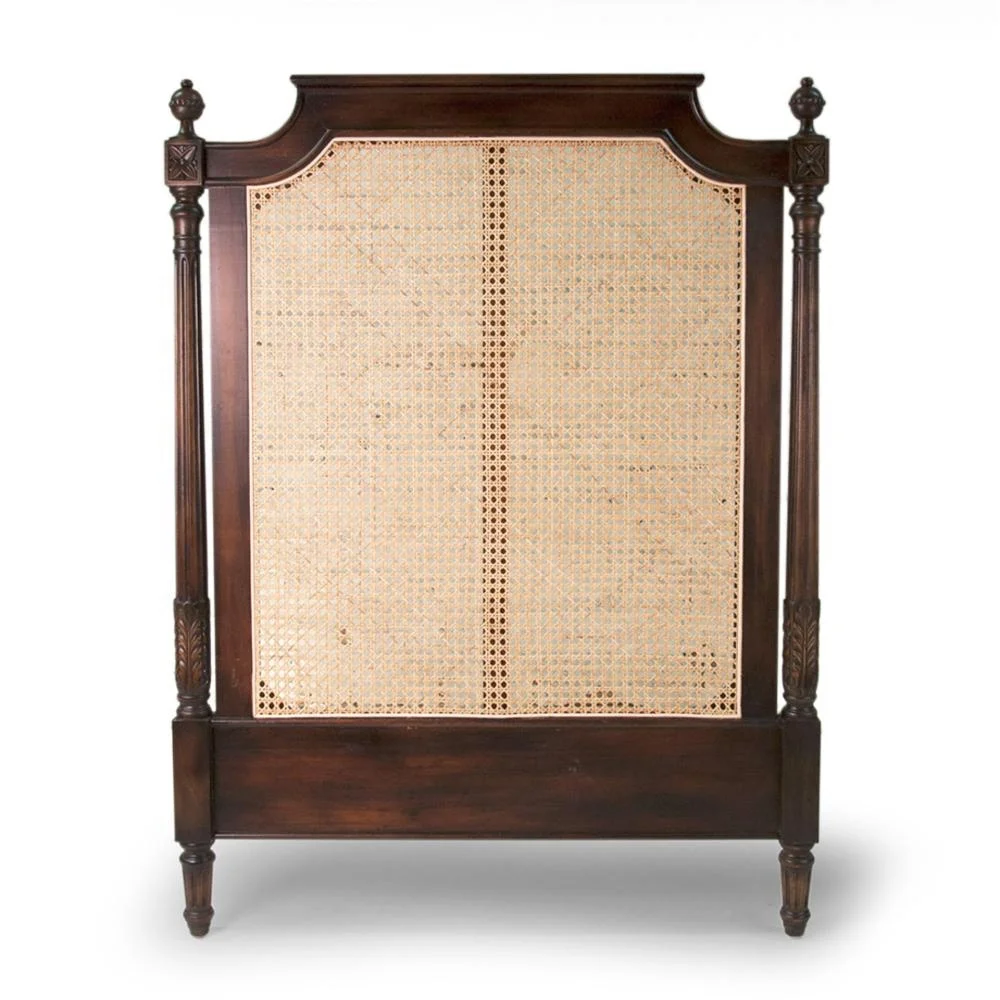 Antique Rattan Woven Mahogany Headboard Buy Wicker Headboards For