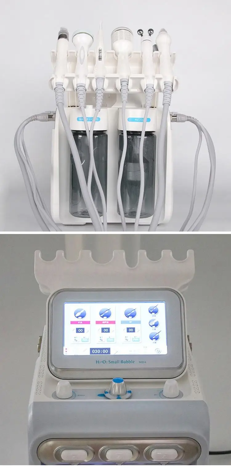 Hydrogen Oxygen Hydra Skin Peel Facial Cleaning Equipment H2O2 Small Bubble Beauty Machine