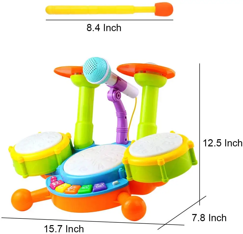 Musical Toy Kids Toy Drum Set Musical Instruments For Kids With Nursery