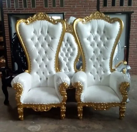 豪华客厅家具沙发女王王座椅子皇家婚礼家具椅子从印度尼西亚家具