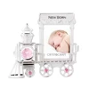 Crystocraft Classic Chrome Plated train shape decorated with Crystals from Swarovski Baby Photo Frame