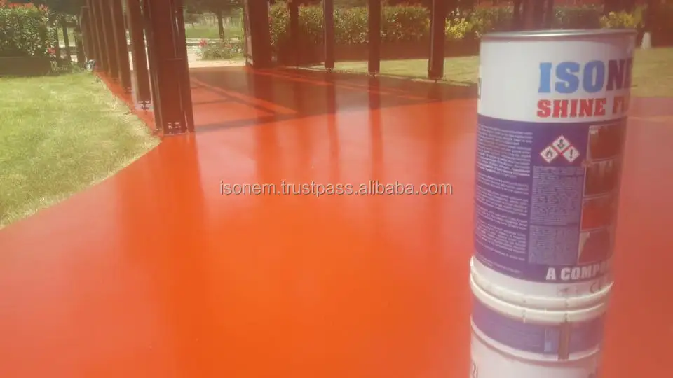 Isonem Shine Floor,Polyurethane Based 2 Parts Floor Paint,Non Yellowing