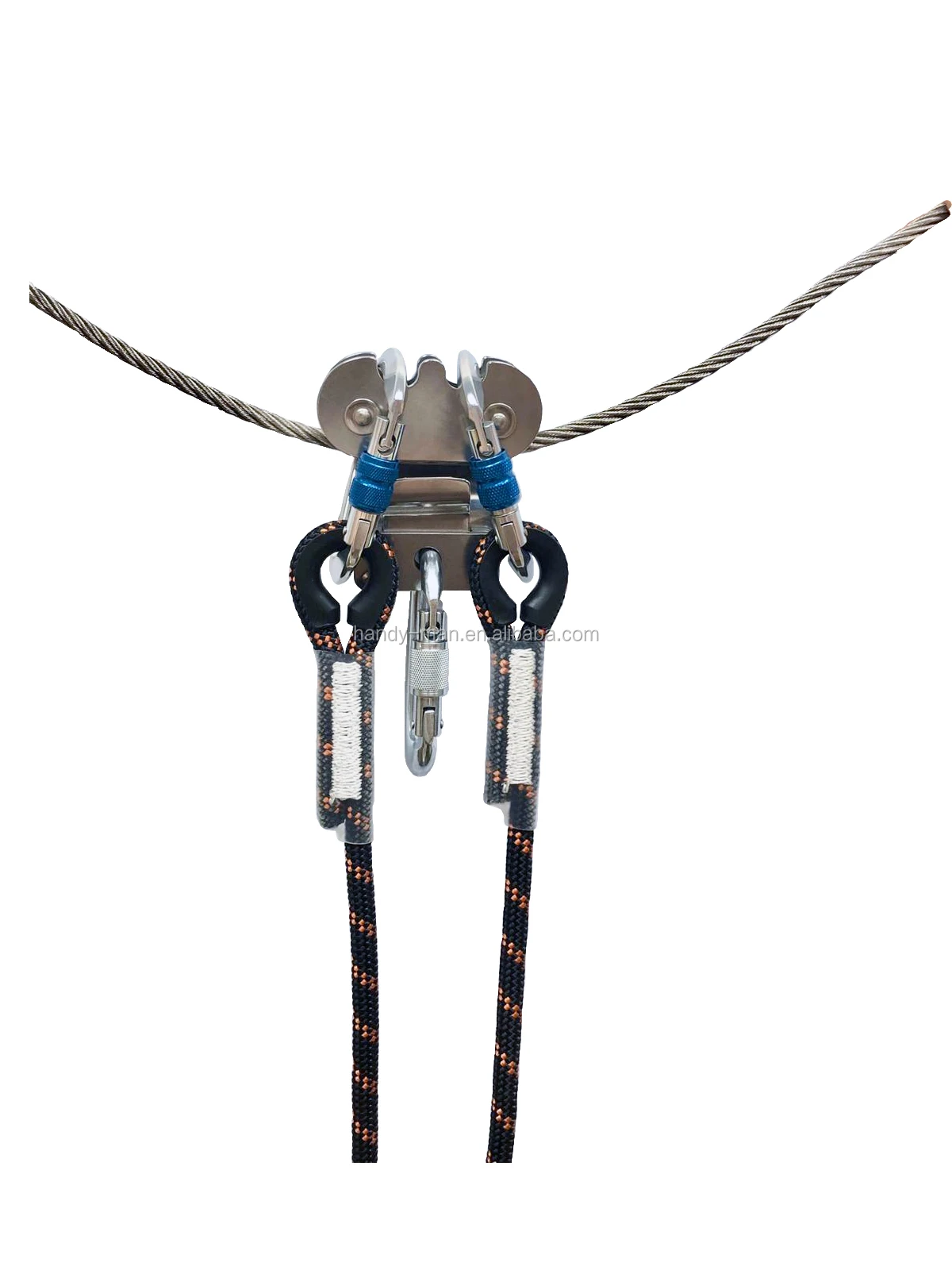 Adventure Park Horizontal Lifeline System Overhead Stainless Steel Zip Line Pulley Buy