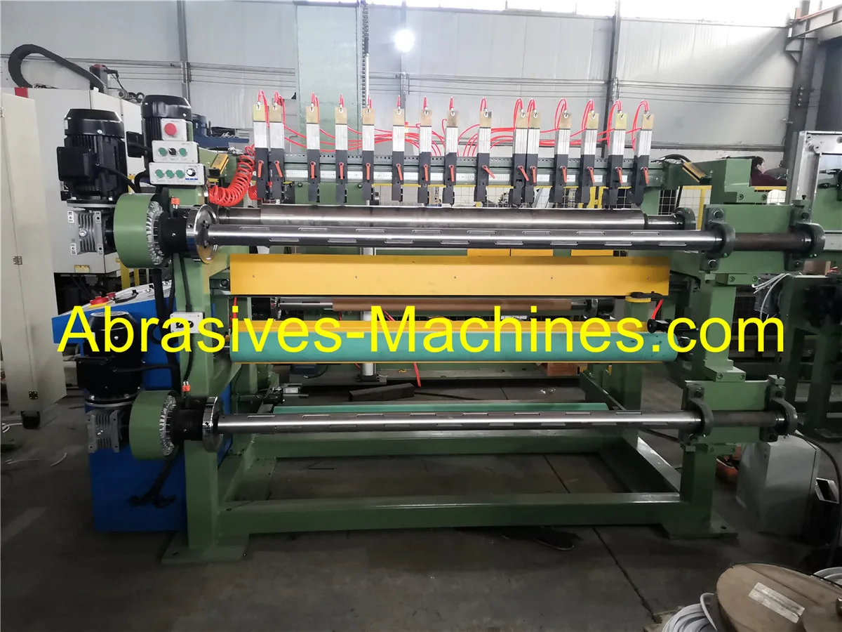 China factory abrasive jumbo roll slitting machine for abrasive belt