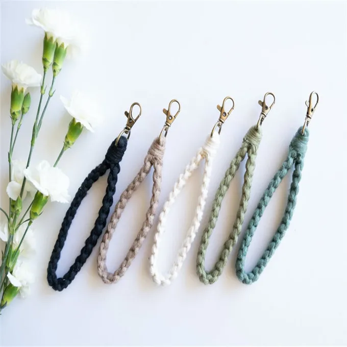 New W10124 Mini Macrame Keychains Mini Macrame Keychains Wristlet