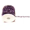 wonderful oxidized plated natural amethyst chips gem stone rosary in solid silver 925 for jewelry making