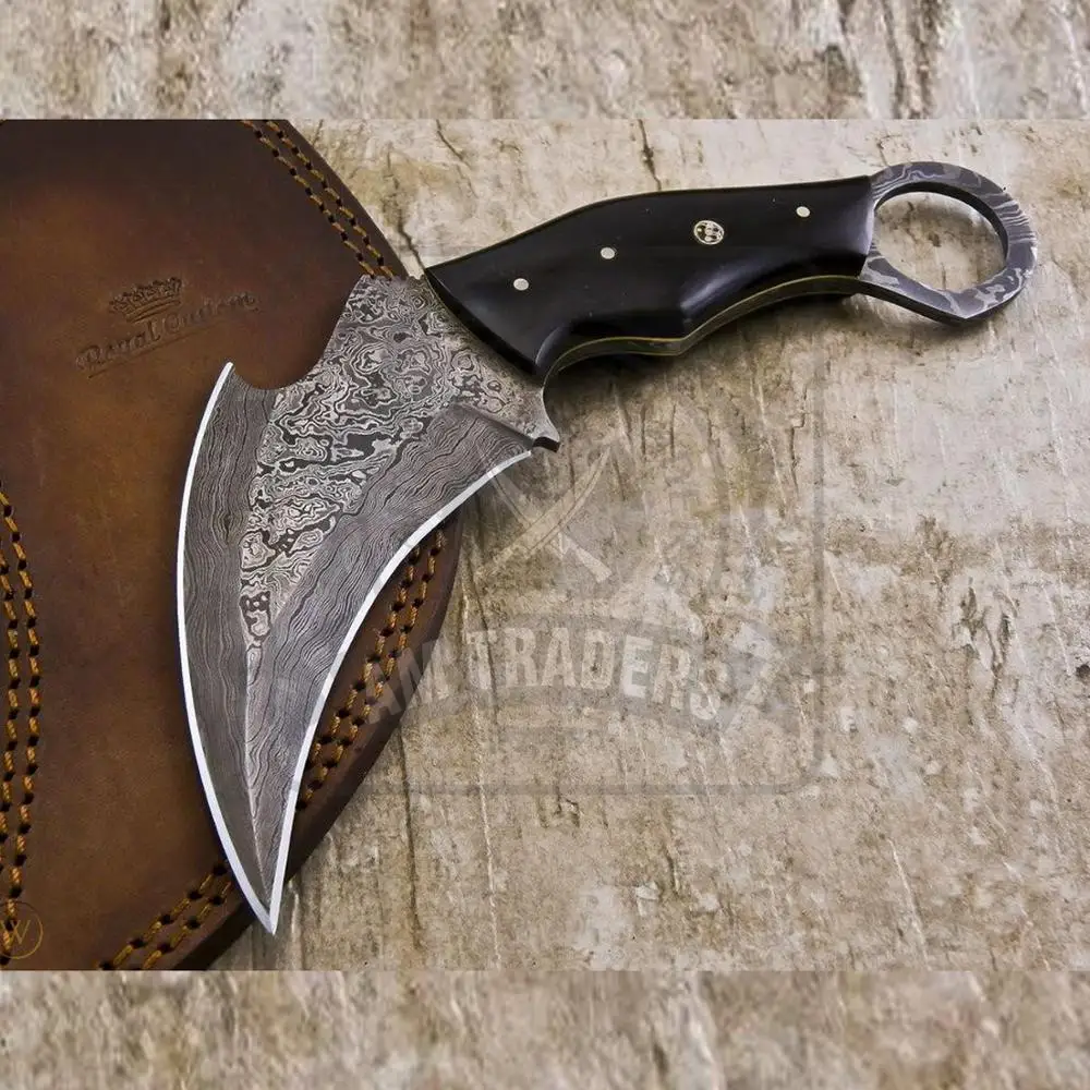 
Damascus Steel Karambit Knife DT-18-SK1073 