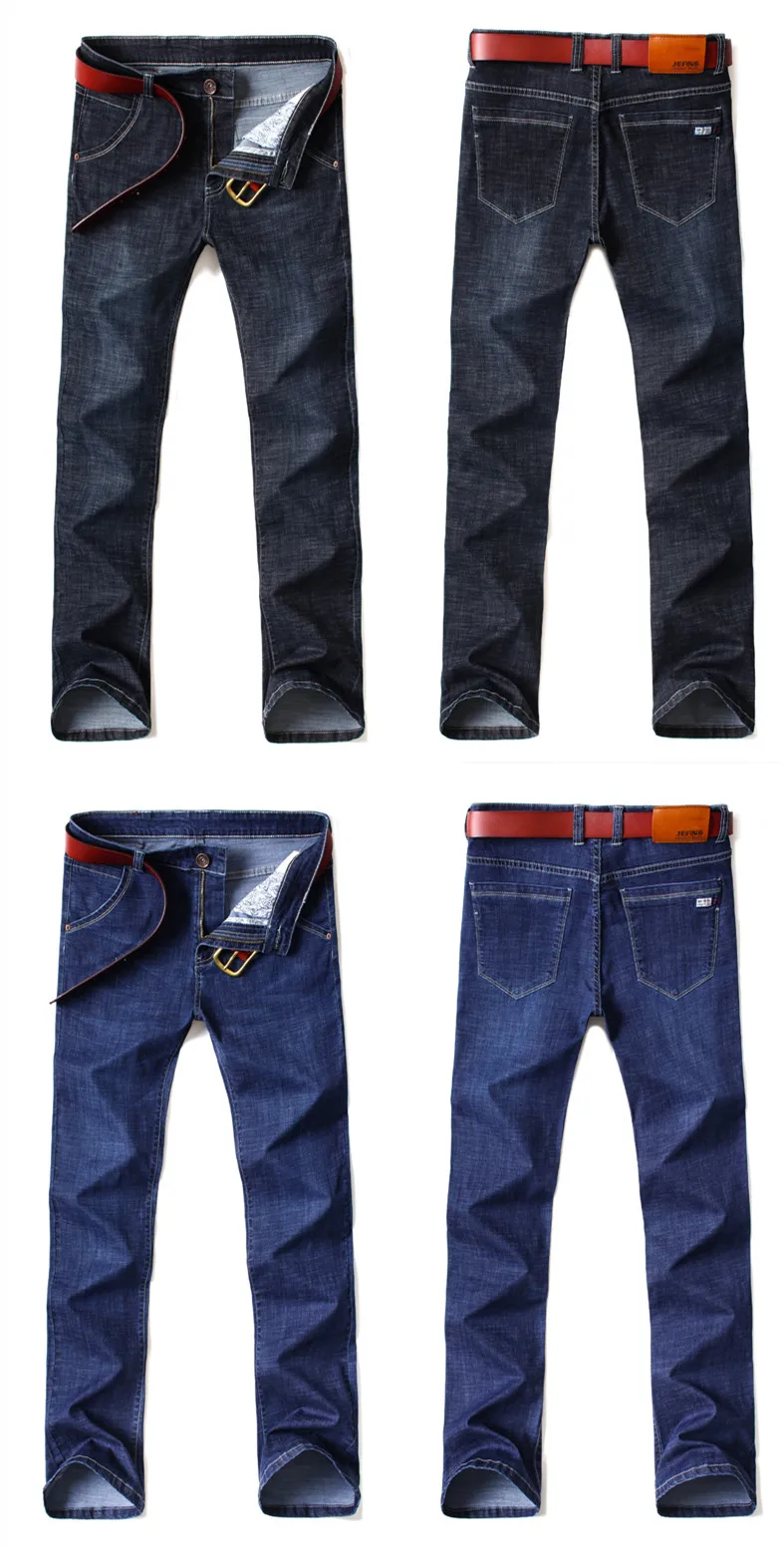 2021 Fashion Classic Slim Fit Jeans High Quality Washed Breathable