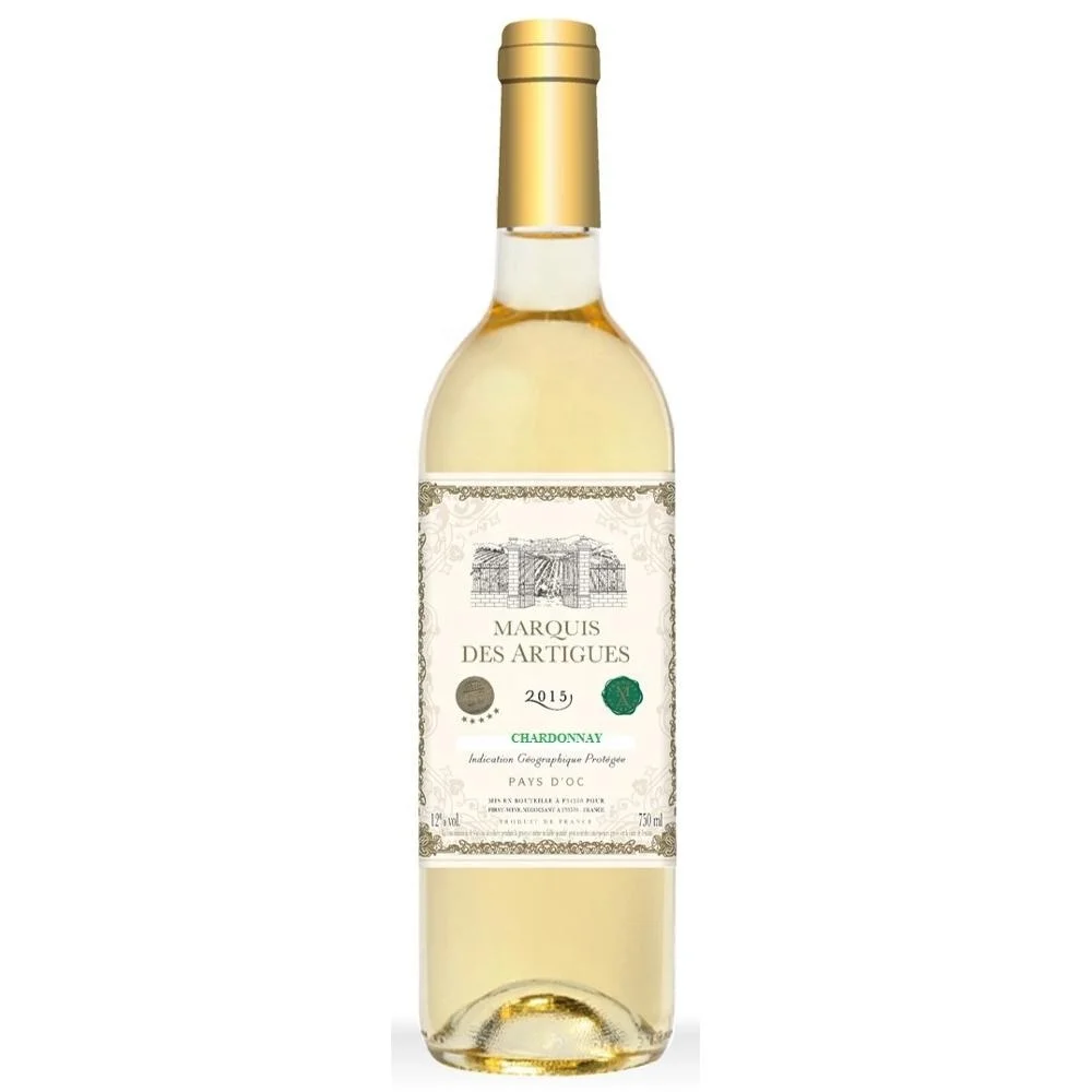 
Marquis des Artigues Chardonnay IGP Pays d OC high quality wine from France 