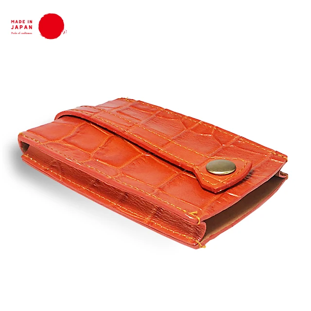 
Key Holder - made in Japan with Crocodile Embossed Genuine Leather 
