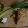 Traditional Crispy Leek Feta Pie with Fresh Sunflower Oil , Egg & Greek Feta Cheese Frozen Pie for Super Market & Restaurant