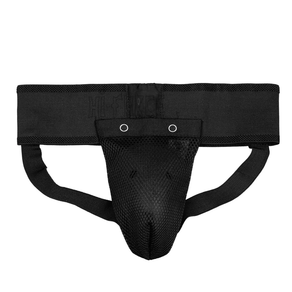 Men Jockstrap Support Removable Protective Safety Cup Groin Guard Taekwondo Martial Arts Groin