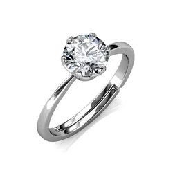 AFFORDABLE PRICED 1 CARAT GRA MOISSANITE JEWELRY 925 SILVER WEDDING ETERNITY WOMEN BAND SOLITAIRE RING DESTINY JEWELLERY